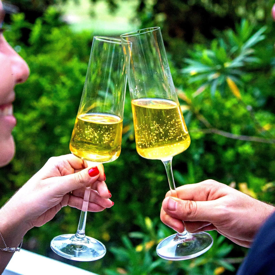 OUTLET: Kit com 6 Taças para Espumante em Cristal Sommelier 210ml