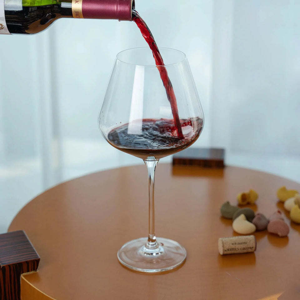 OUTLET: Kit com 6 Taças para Vinho em Cristal GrandVino Bourgogne 860ml