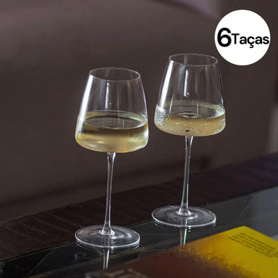 OUTLET: Kit com 6 Taças para Vinho em Cristal Signature 580ml Artevino