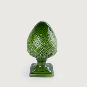 Adorno Pinha América Grande Alcachofra Verde