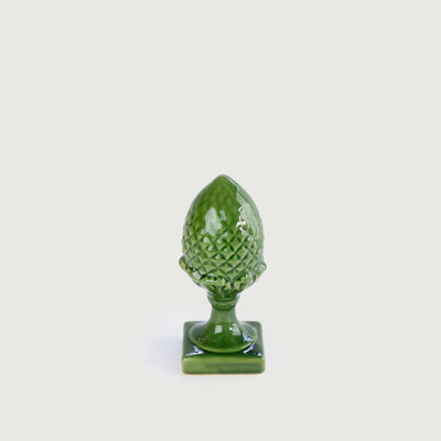 Adorno Pinha América Pequena Alcachofra Verde