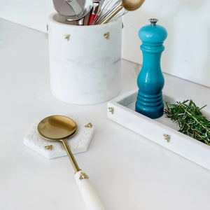 PRÉ-VENDA: Bandeja Retangular Mármore Laguiole Bee