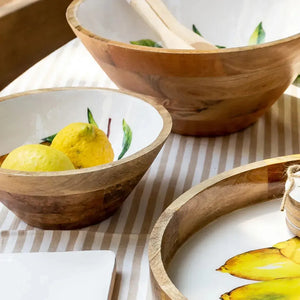 PRÉ-VENDA: Bowl Médio Madeira Toscana Bahali 25cm