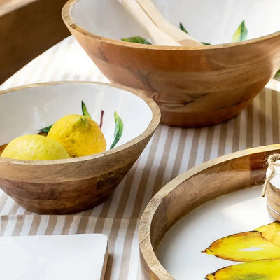 PRÉ-VENDA: Bowl Médio Madeira Toscana Bahali 25cm