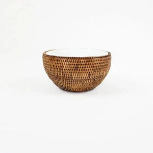 PRÉ-VENDA: Bowl em Rattan com Suporte Bahali 21cm