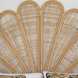 PRÉ-VENDA: Cabeceira King Flower Rattan Trançado Bahali 130x180x5cm