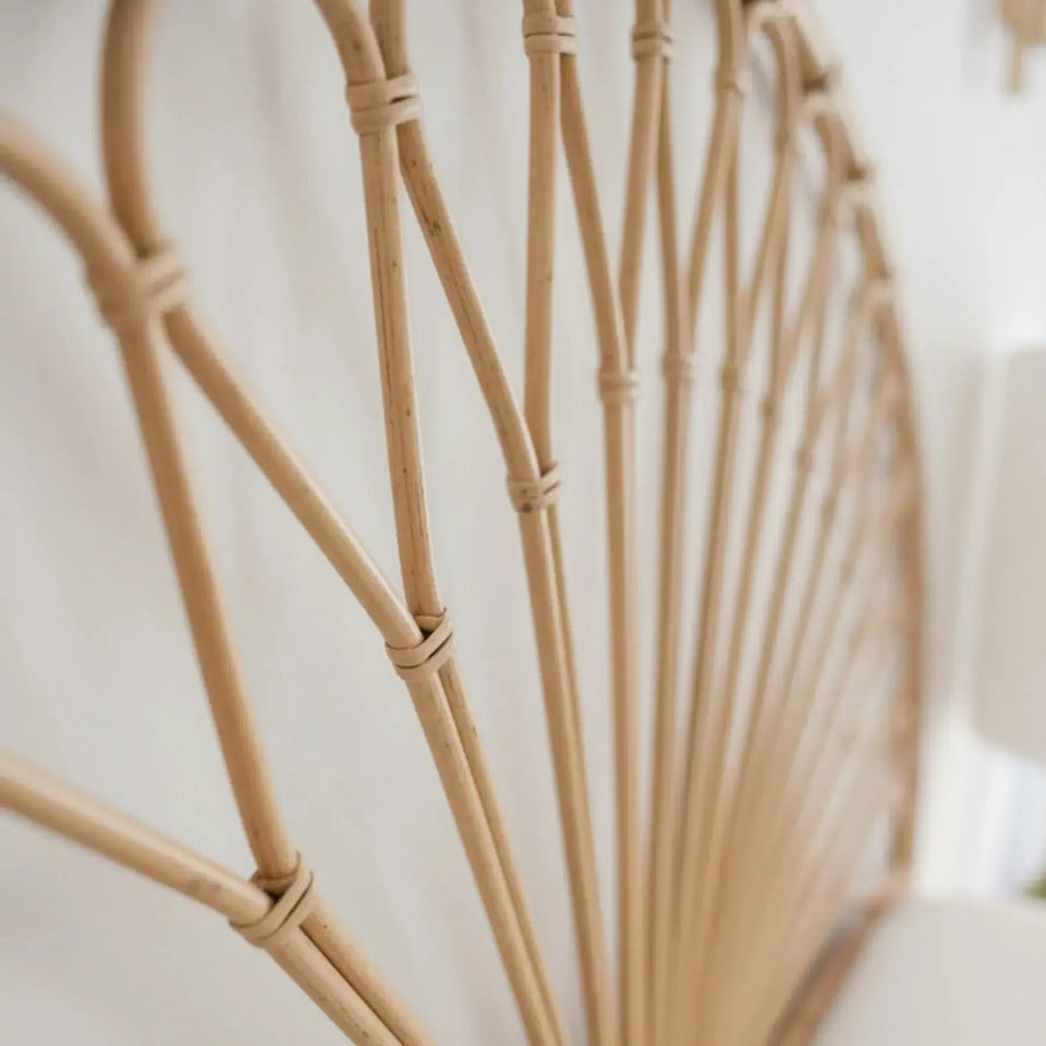 PRÉ-VENDA: Cabeceira King Mandola Rattan Trançado Bahali 130x180x5cm