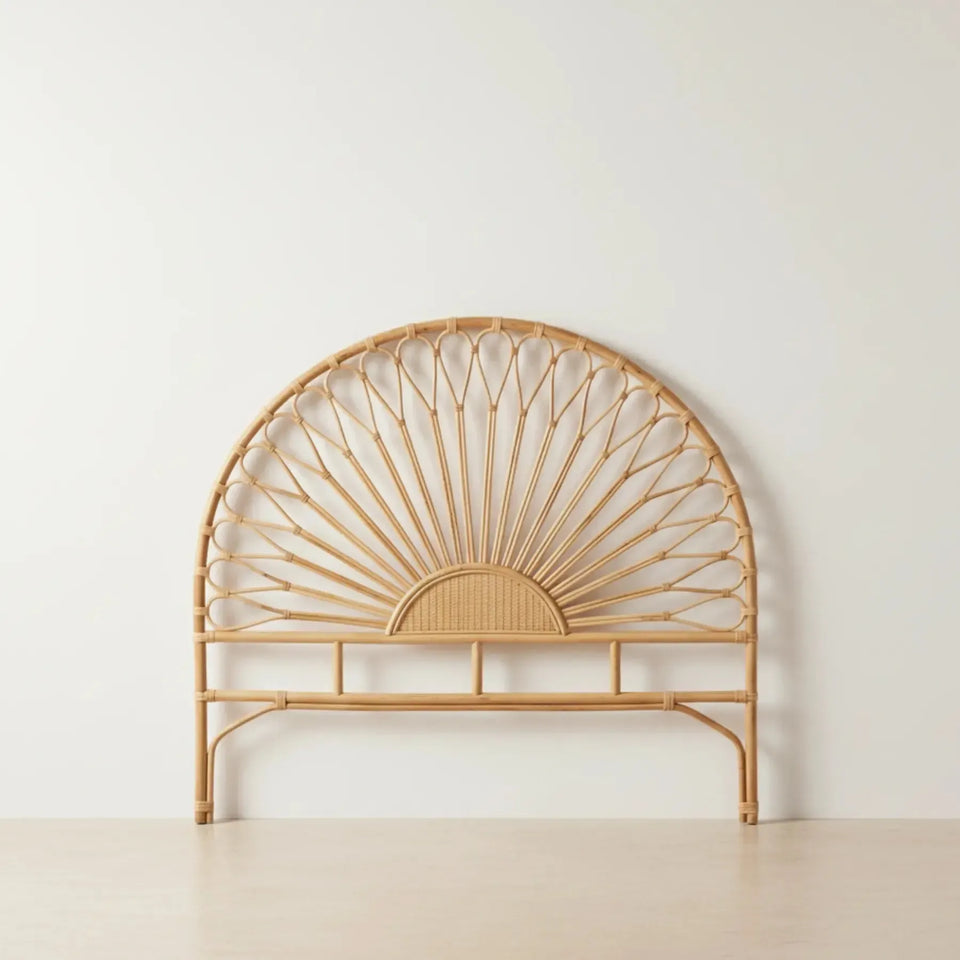 PRÉ-VENDA: Cabeceira King Mandola Rattan Trançado Bahali 130x180x5cm