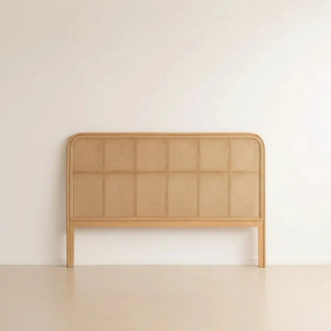 PRÉ-VENDA: Cabeceira King Oval Rattan Trançado Bahali 130x180x5cm