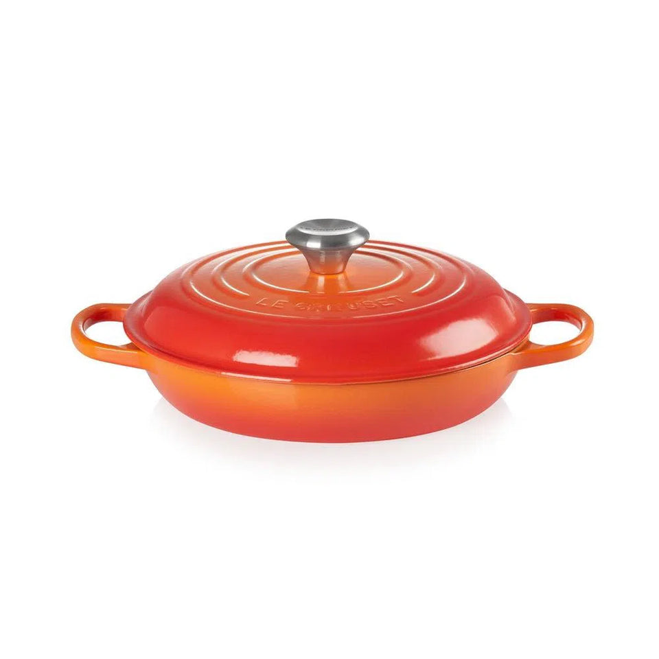 PRÉ-VENDA: Caçarola Buffet Signature Laranja 3,2L 30cm Le Creuset