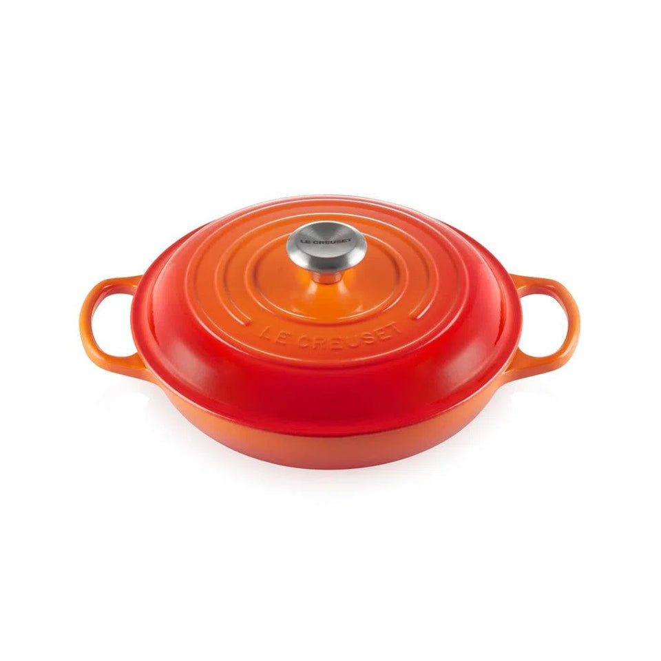PRÉ-VENDA: Caçarola Buffet Signature Laranja 3,2L 30cm Le Creuset