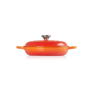 PRÉ-VENDA: Caçarola Buffet Signature Laranja 3,2L 30cm Le Creuset