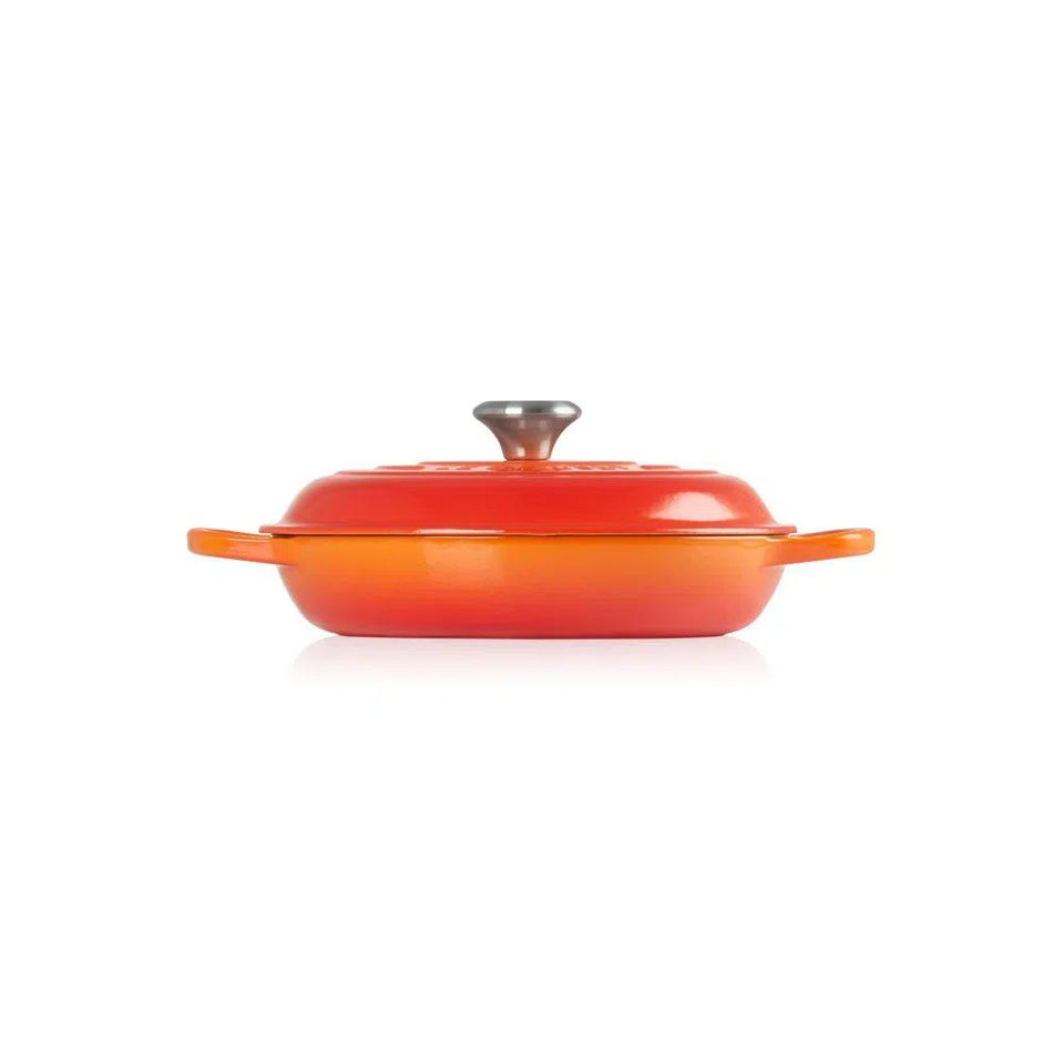 PRÉ-VENDA: Caçarola Buffet Signature Laranja 3,2L 30cm Le Creuset
