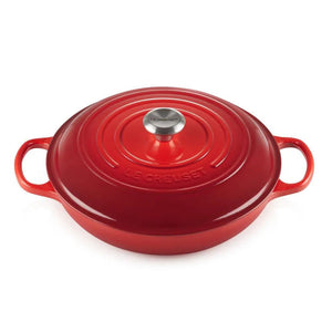 PRÉ-VENDA: Caçarola Buffet Signature Vermelha 3,2L 30cm Le Creuset