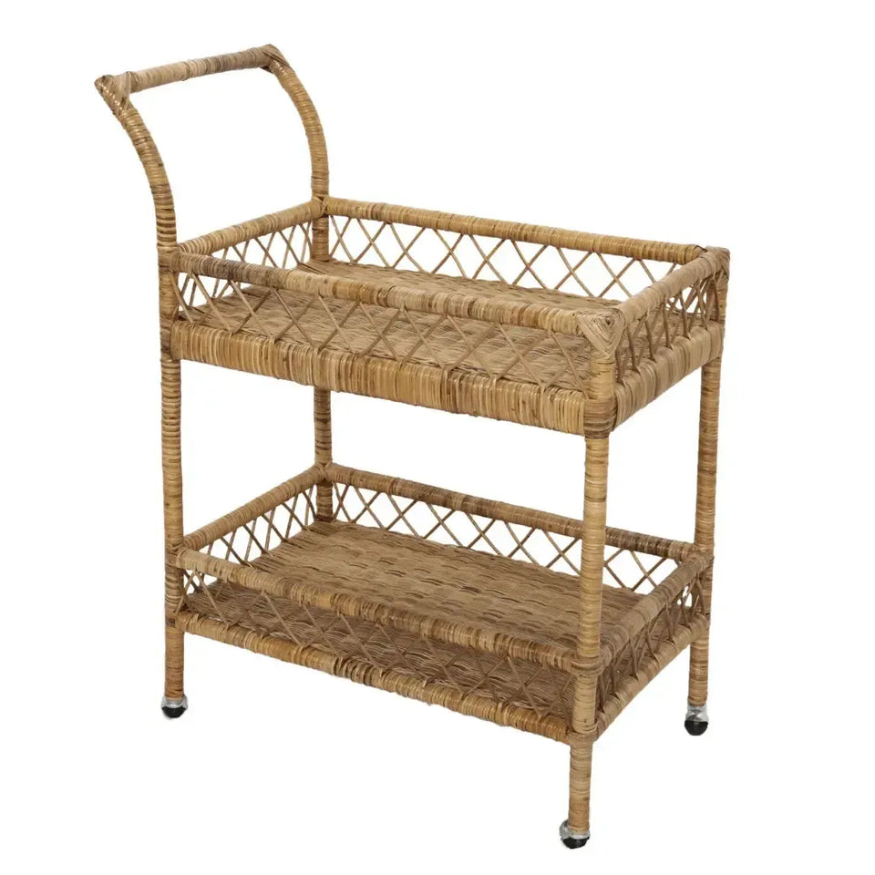 PRÉ-VENDA: Carrinho em Rattan Bahali 80x48x91cm