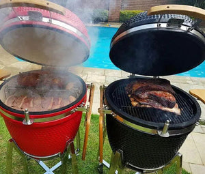 PRÉ-VENDA: Churrasqueira Kamado Vermelha Artemano Grande 21 Polegadas