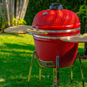 PRÉ-VENDA: Churrasqueira Kamado Vermelha Artemano Grande 21 Polegadas