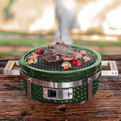 PRÉ-VENDA: Churrasqueira Portátil Hibachi Redonda Verde Artemano