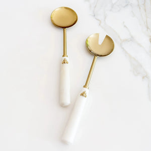 PRÉ-VENDA: Conjunto 2 Talheres Salada Cabo Mármore Laguiole Bee