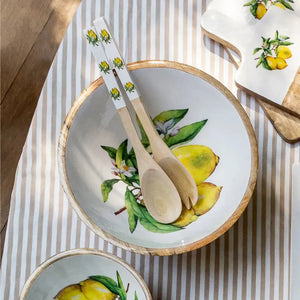 PRÉ-VENDA: Conjunto 2 Talheres de Salada Madeira Toscana Bahali 34cm