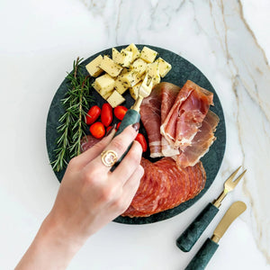 PRÉ-VENDA: Conjunto 4 Garfos Aperitivo Green Marble