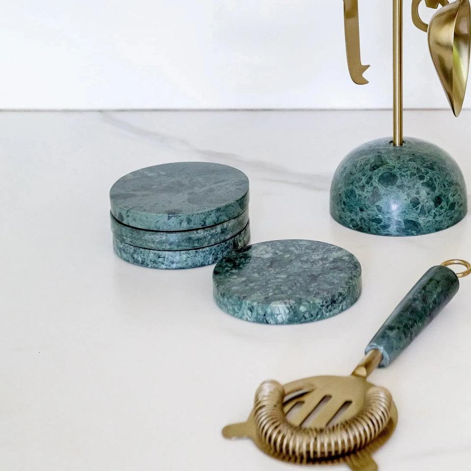 PRÉ-VENDA: Conjunto 4 Porta-copos Green Marble