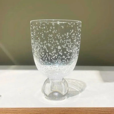 PRÉ-VENDA: Conjunto 6 Copos Acrilico Detalhes Bolhas base Esfera Transparente Linha Sintonia 360ml