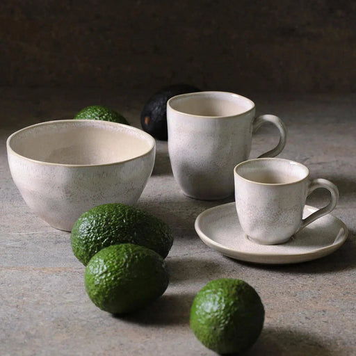 PRÉ-VENDA: Conjunto 6 Xícaras de Café com Pires Stoneware Bio Latte 120ml Porto Brasil