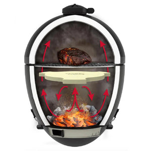 PRÉ-VENDA: Defletor Cerâmico para Cozimento Indireto para Kamado Artemano Média 18 Polegadas