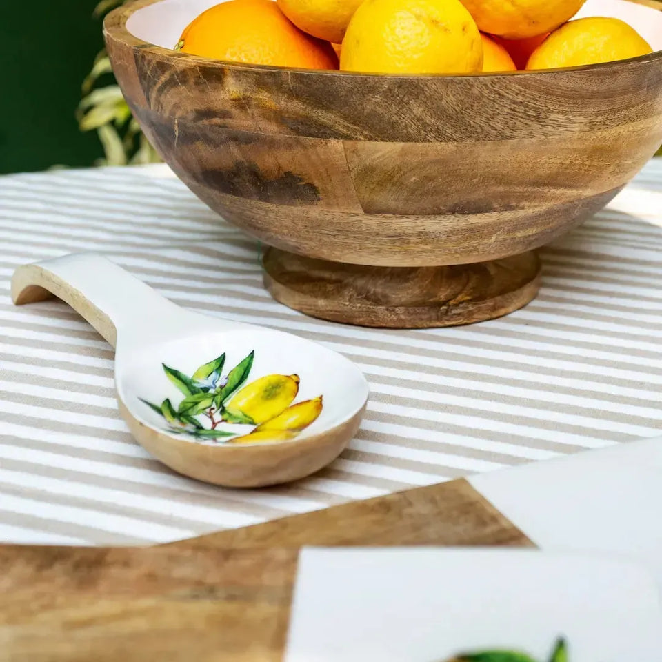 PRÉ-VENDA: Descanso Colher Madeira Toscana Bahali 26x9x4cm