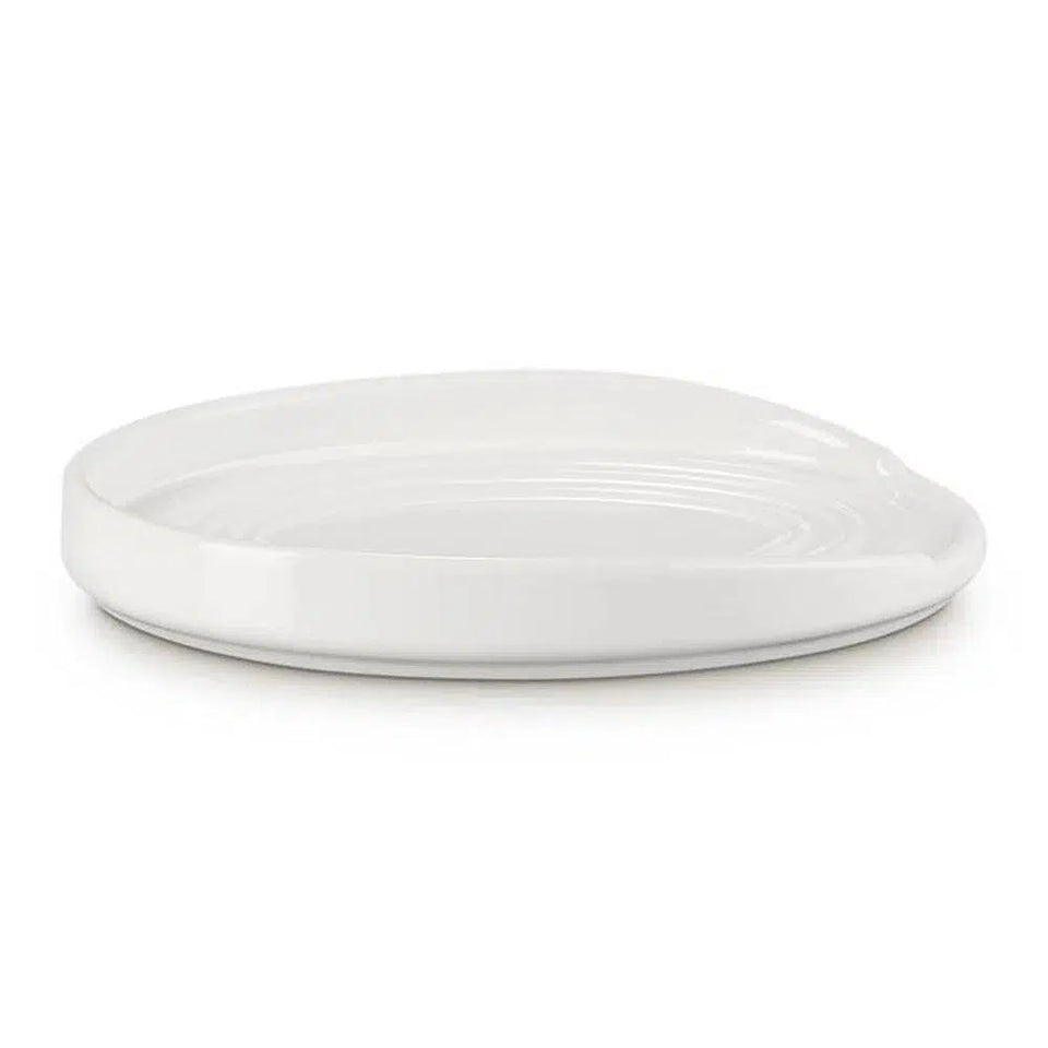 PRÉ-VENDA: Descanso Oval para Colher Branco Le Creuset