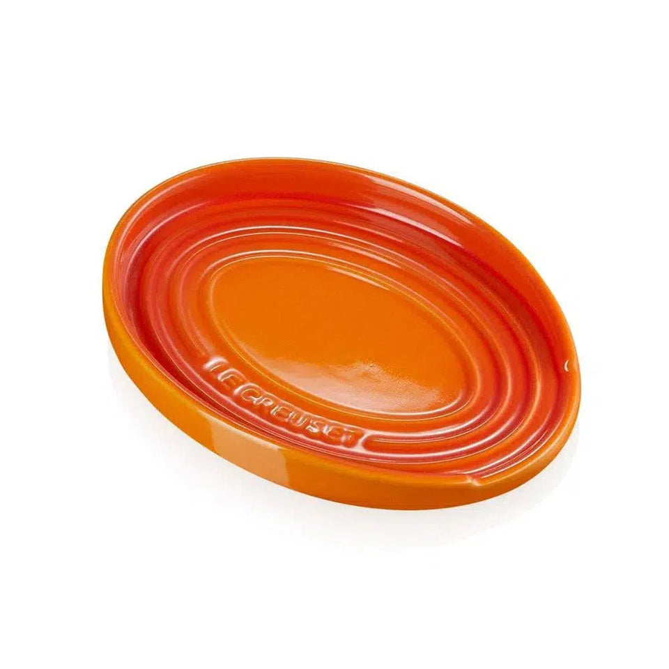 PRÉ-VENDA: Descanso Oval para Colher Laranja Le Creuset