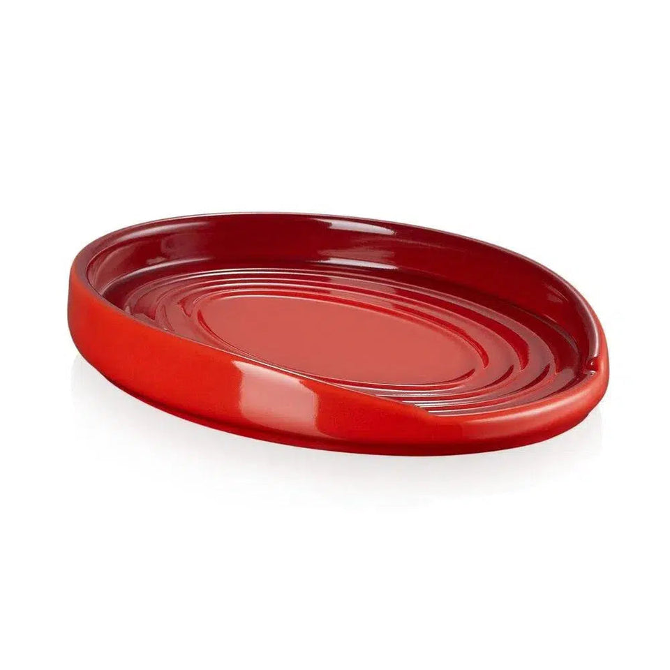 PRÉ-VENDA: Descanso Oval para Colher Vermellho Le Creuset