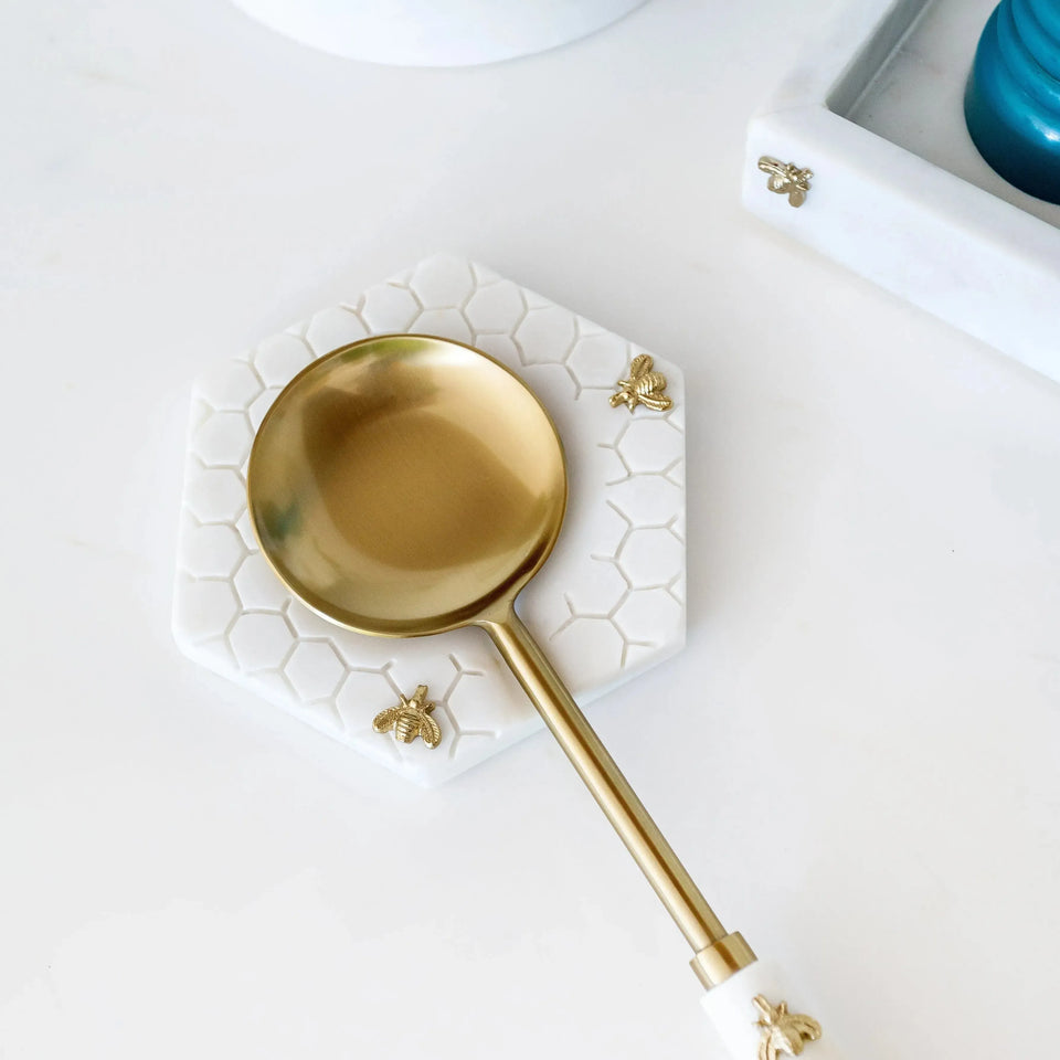 PRÉ-VENDA: Descanso para Talher Hexagonal Mármore Laguiole Bee