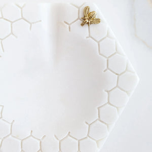 PRÉ-VENDA: Descanso para Talher Hexagonal Mármore Laguiole Bee