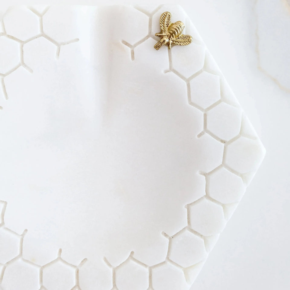 PRÉ-VENDA: Descanso para Talher Hexagonal Mármore Laguiole Bee