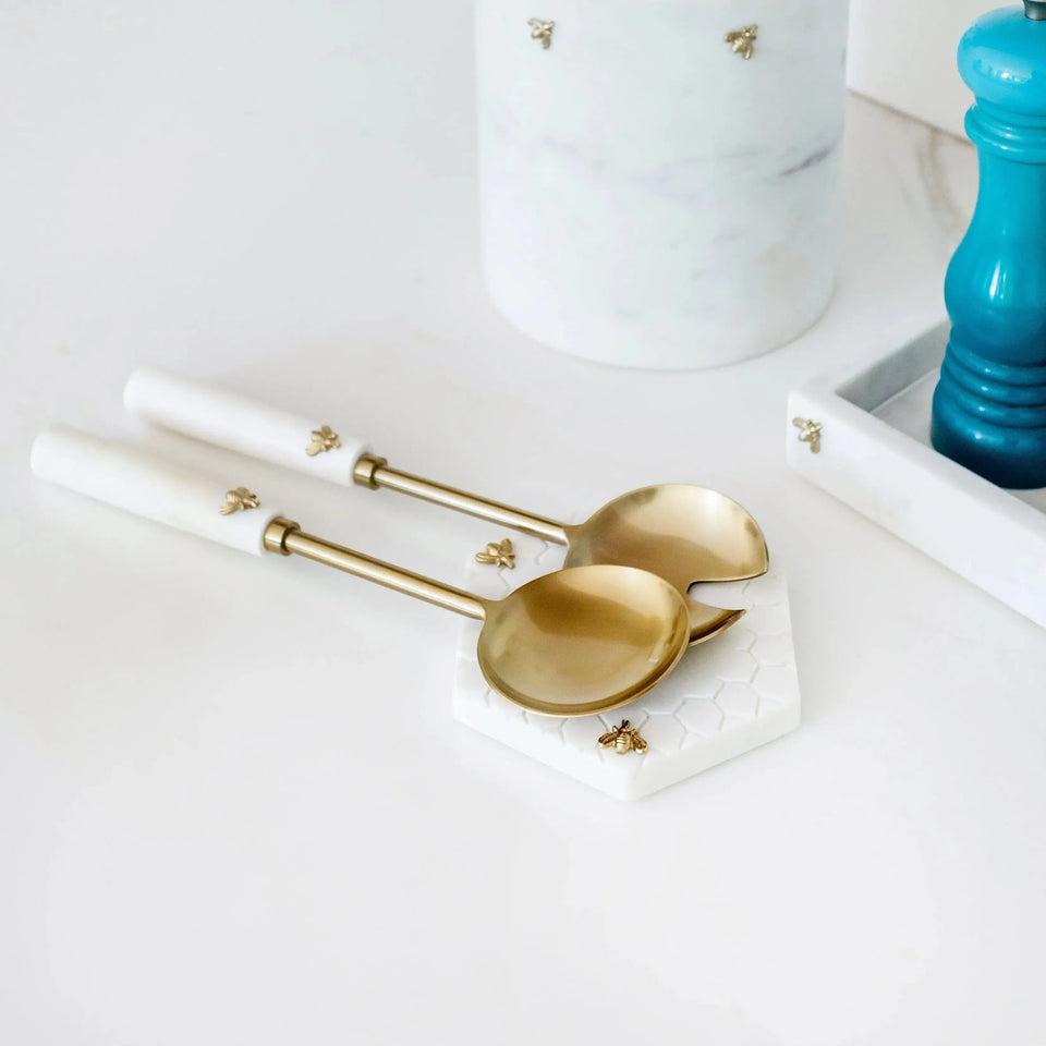 PRÉ-VENDA: Descanso para Talher Hexagonal Mármore Laguiole Bee