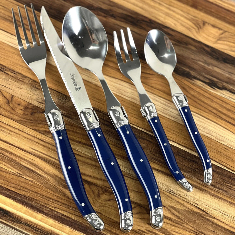 PRÉ-VENDA: Faqueiro Laguiole La Maison Luxo Azul Marinho 30 Peças