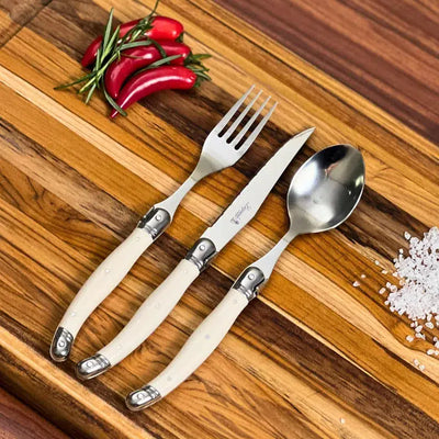 PRÉ-VENDA: Faqueiro Laguiole La Maison Luxo Marfim 18 Peças