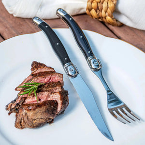 PRÉ-VENDA: Faqueiro Laguiole La Maison Luxo Preto 12 Peças