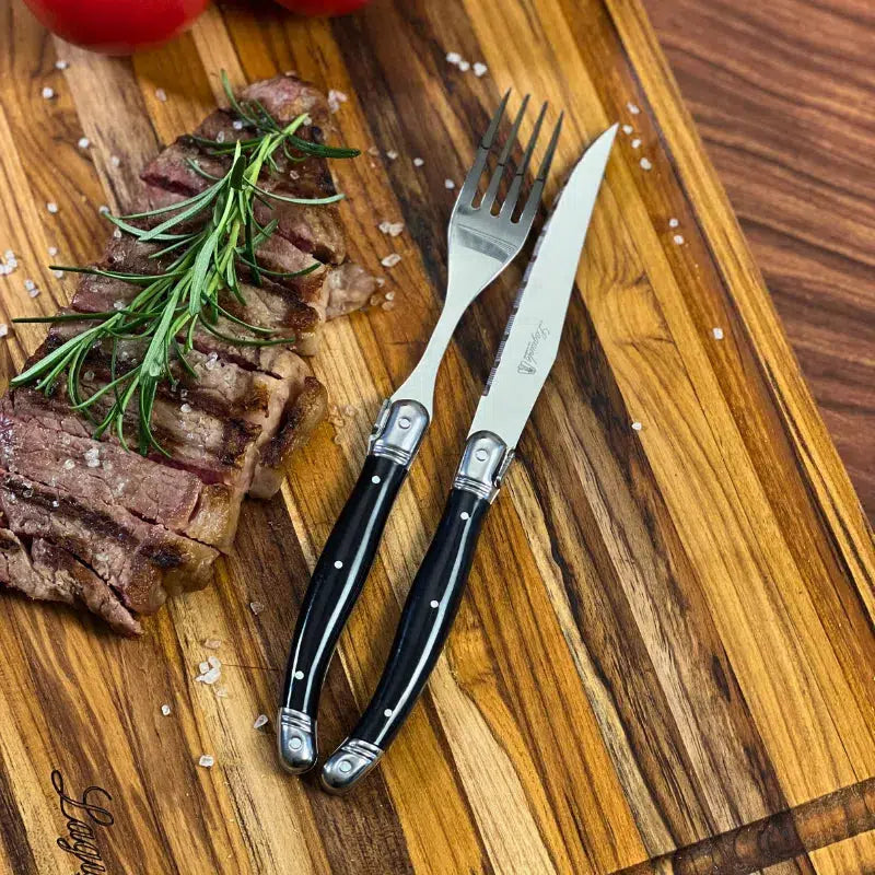 PRÉ-VENDA: Faqueiro Laguiole La Maison Luxo Preto 12 Peças