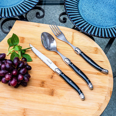 PRÉ-VENDA: Faqueiro Laguiole La Maison Luxo Preto 18 Peças