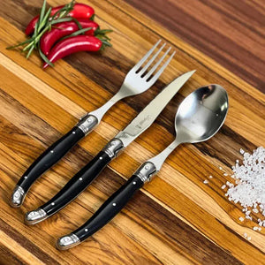 PRÉ-VENDA: Faqueiro Laguiole La Maison Luxo Preto 18 Peças