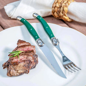 PRÉ-VENDA: Faqueiro Laguiole La Maison Luxo Verde 12 Peças