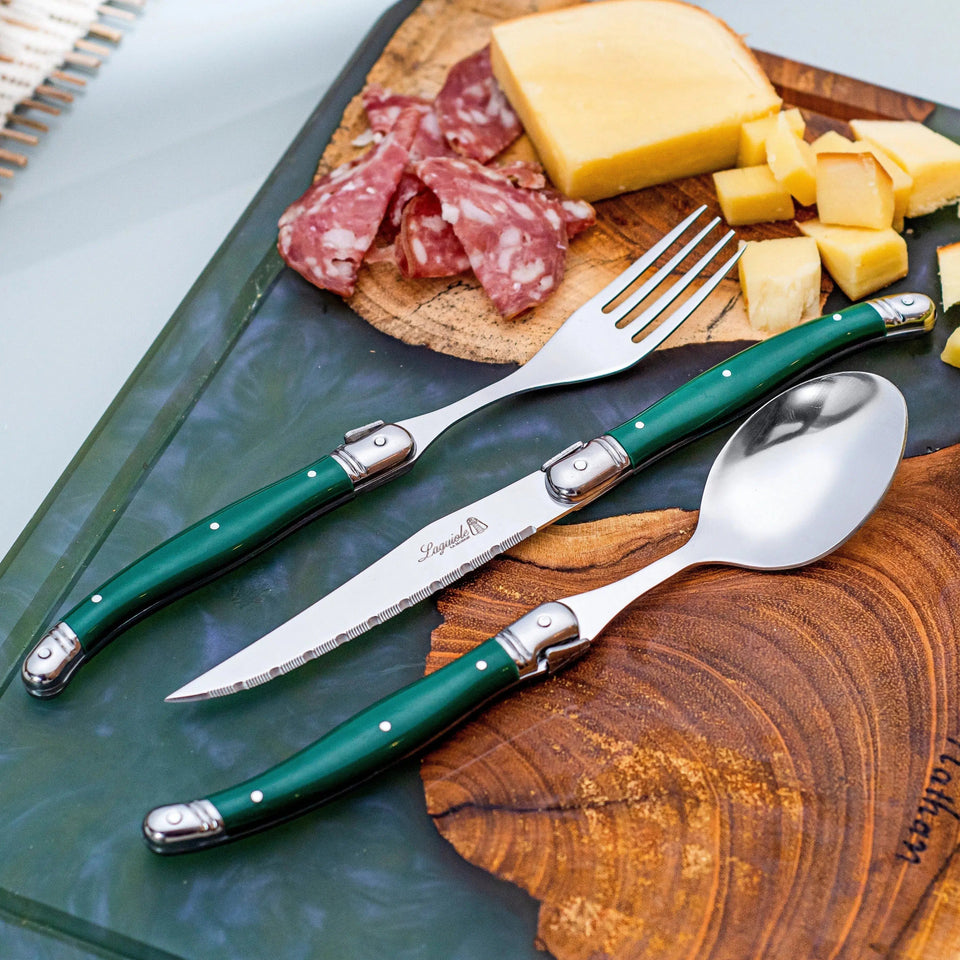 PRÉ-VENDA: Faqueiro Laguiole La Maison Luxo Verde 18 Peças