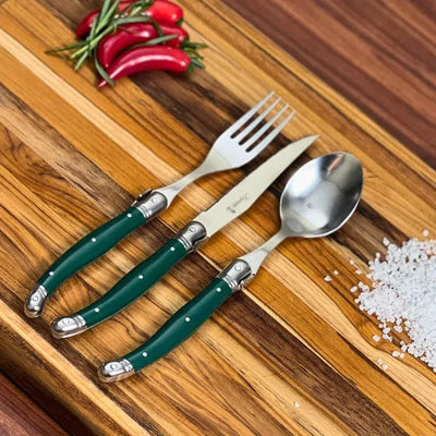 PRÉ-VENDA: Faqueiro Laguiole La Maison Luxo Verde 18 Peças