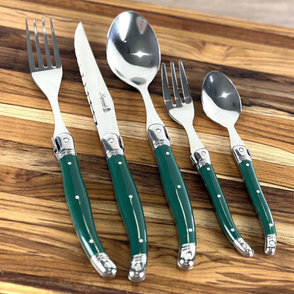 PRÉ-VENDA: Faqueiro Laguiole La Maison Luxo Verde 30 Peças