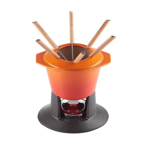 PRÉ-VENDA: Fondue Gourmand Ferro Fundido Laranja Le Creuset