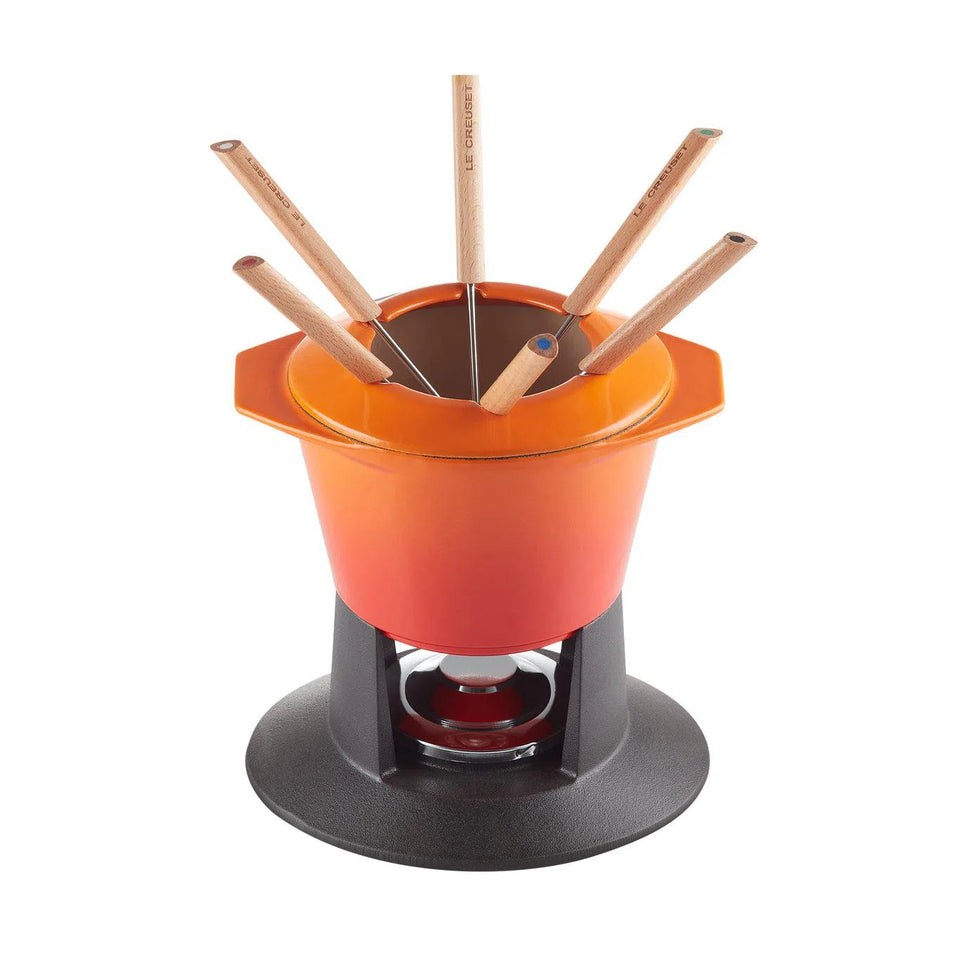 PRÉ-VENDA: Fondue Gourmand Ferro Fundido Laranja Le Creuset