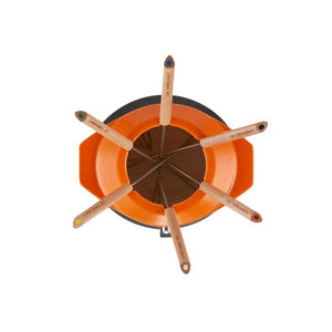 PRÉ-VENDA: Fondue Gourmand Ferro Fundido Laranja Le Creuset